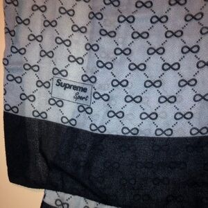 Gucci Supreme Sport Jacquard Scarf Blue Color